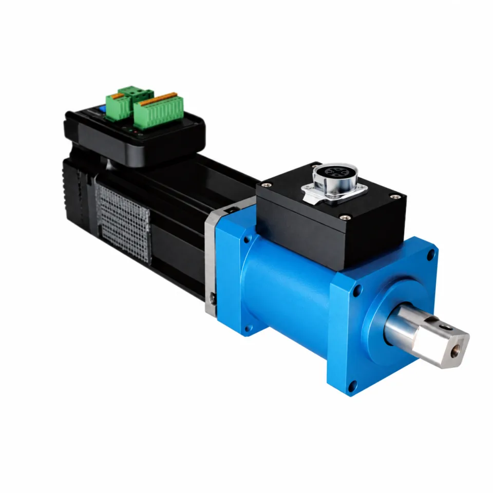 Supplier reference motor and torque sensor assembly with terminal blocks
